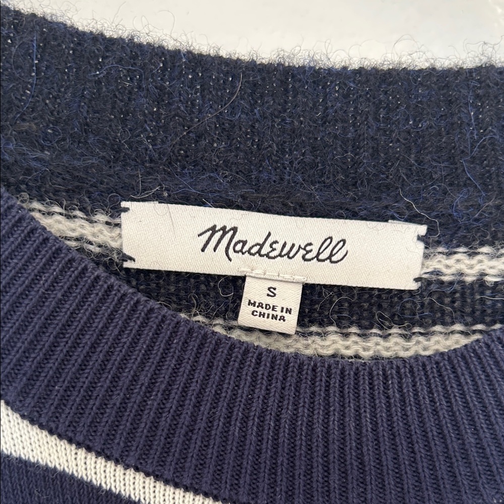 Madewell Mixed Media Striped Sweater - Picture 3 of 9